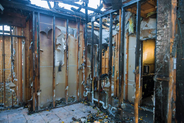 Professional Emergency Fire Cleanup technician working in Pearl Beach, MI